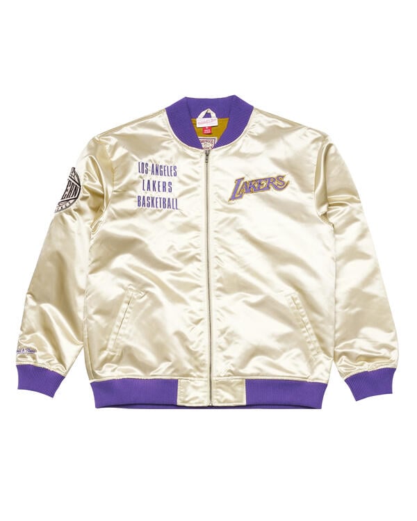 Mitchell & Ness NBA TEAM OG 2.0 LIGHTWEIGHT SATIN JACKET - LA LAKERS | OJZP7094-LALYYPPPGOLD 